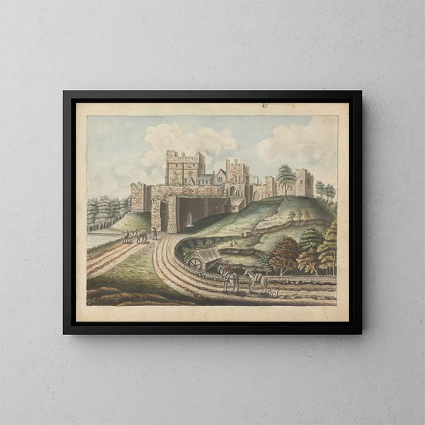 Château de Prudhoe, Northumberland - William Beilby — ingelijst kunstwerk aan de muur
