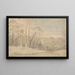 Een bebost landschap - William Blake — ingelijst kunstwerk aan de muur