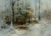 Rustige Winternamiddag - William Bliss Baker — weergave van het kunstwerk