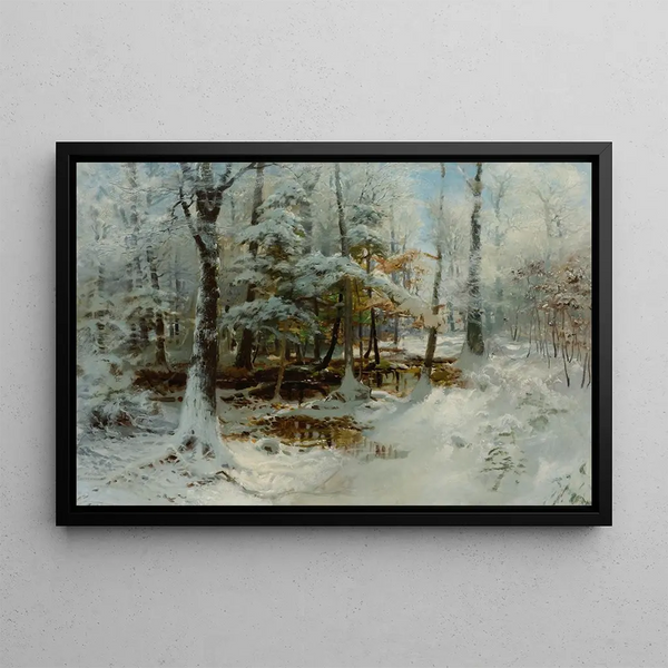 Calm Winter Afternoon - William Bliss Baker — framed artwork on a wall