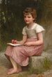 Een oproep - William Bouguereau — weergave van het kunstwerk
