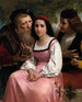 Tussen rijkdom en liefde - William Bouguereau — weergave van het kunstwerk