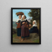 De meisjes van Fouesnant die terugkeren van de markt - William Bouguereau — ingelijst kunstwerk aan de muur