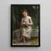 De Leesster - William Bouguereau — ingelijst kunstwerk aan de muur