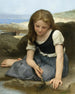 De krab - William Bouguereau — weergave van het kunstwerk