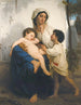 Het slapen - William Bouguereau — weergave van het kunstwerk
