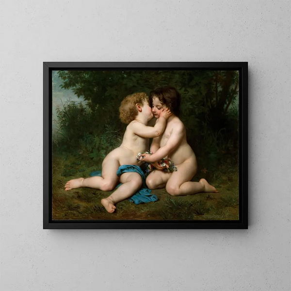 Vrede - William Bouguereau — ingelijst kunstwerk aan de muur
