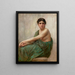 Reflectie - William Bouguereau — ingelijst kunstwerk aan de muur