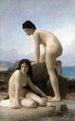 De badende vrouwen - William Bouguereau — weergave van het kunstwerk