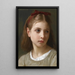 Een klein meisje - William Bouguereau — ingelijst kunstwerk aan de muur