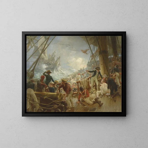 De Dood van Nelson - William Brassey Hole — ingelijst kunstwerk aan de muur