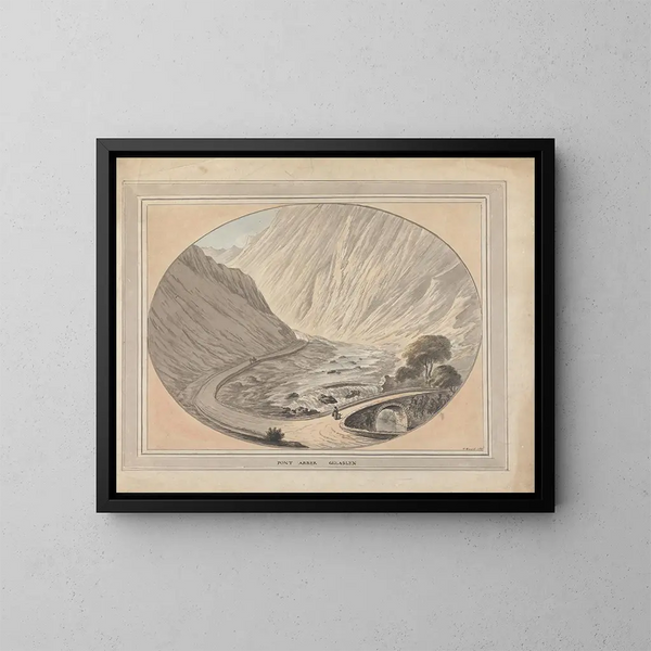 Pont Aber Glaslyn - William Burgess — ingelijst kunstwerk aan de muur