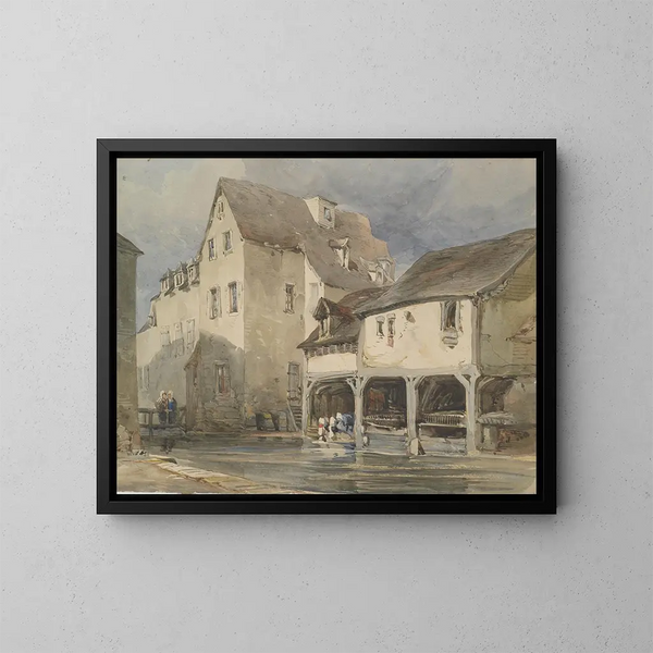 Moulin Saint-Lavoir à Chartres - William Callow — ingelijst kunstwerk aan de muur