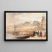 Het haven van Saint-Malo bij laag water - William Callow — ingelijst kunstwerk aan de muur