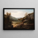 Landschap met bergachtig landschap van North Carolina - William Charles Anthony Frerichs — ingelijst kunstwerk aan de muur