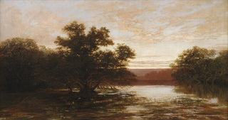 William Charles Piguenit - An Australian mangrove ebb tide.webp