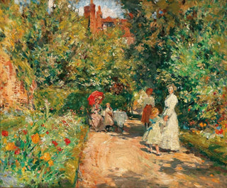 William Christian Symons - Teatime in a Walled Garden.webp