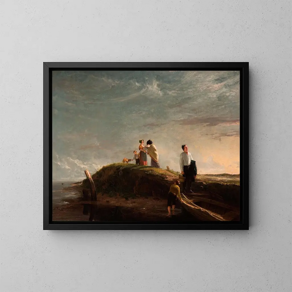 De terughoudende vertrek - William Collins — ingelijst kunstwerk aan de muur