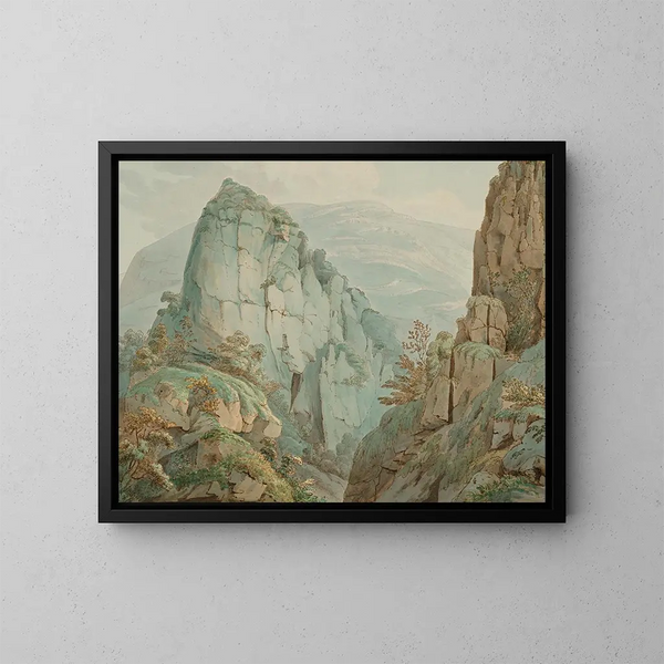 Kerk van Dovedale, Staffordshire - William Day — ingelijst kunstwerk aan de muur