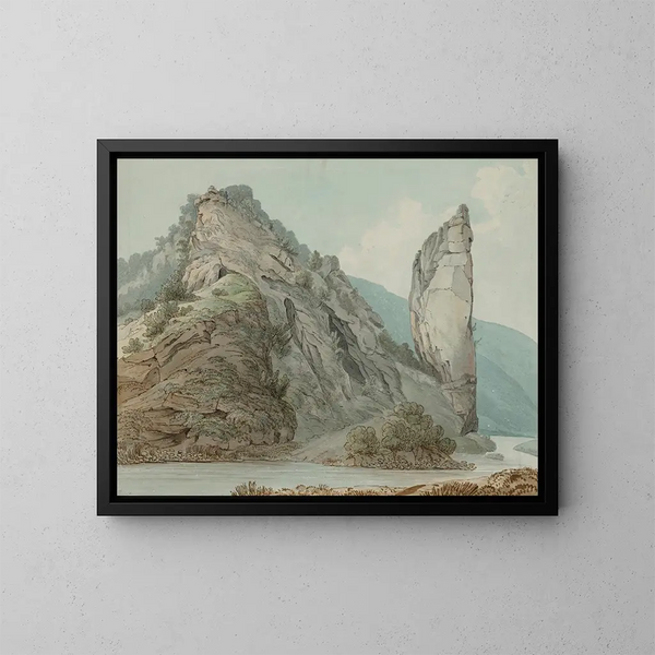 Rocher d'Ilam, Dovedale - William Day — ingelijst kunstwerk aan de muur