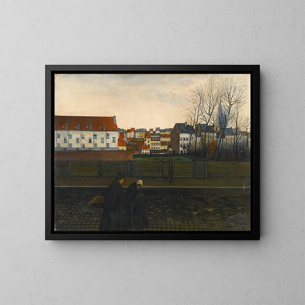 Brussel Landschap - William Degouve de Nuncques — ingelijst kunstwerk aan de muur