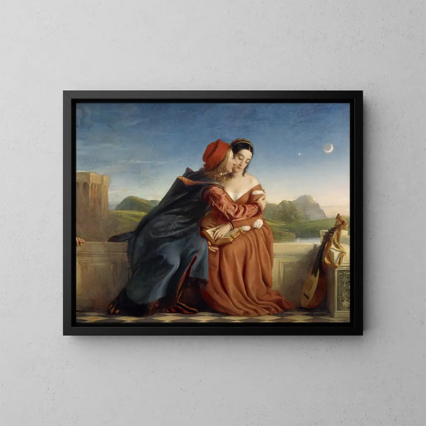 Francesca da Rimini - William Dyce — ingelijst kunstwerk aan de muur