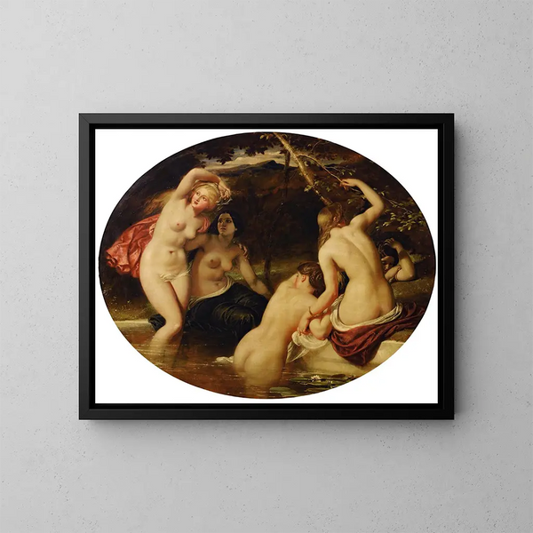 Florinda - William Edward Frost — ingelijst kunstwerk aan de muur