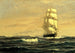 Zeilboot voor de kust van Maine - William Edward Norton — weergave van het kunstwerk