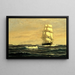 Zeilboot voor de kust van Maine - William Edward Norton — ingelijst kunstwerk aan de muur