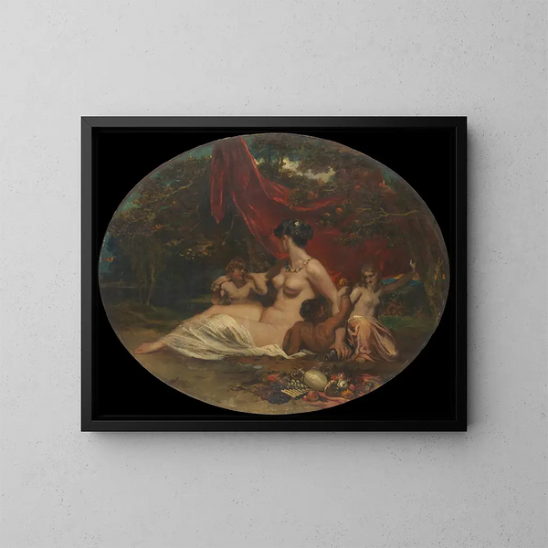 Allegorie - William Etty — ingelijst kunstwerk aan de muur