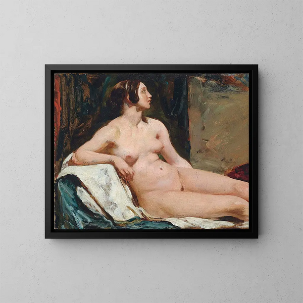 Nu vrouwelijk - William Etty — ingelijst kunstwerk aan de muur