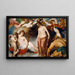 Pandore couronnée par les saisons - William Etty — framed artwork on a wall