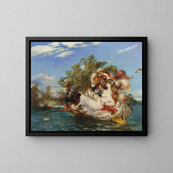 Phaedria et Cymochles - William Etty — ingelijst kunstwerk aan de muur