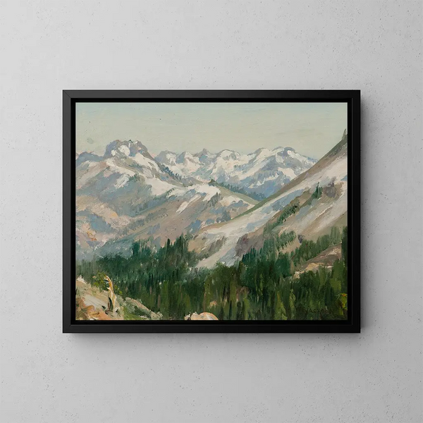 Eerste sneeuw - William Franklin Jackson — ingelijst kunstwerk aan de muur