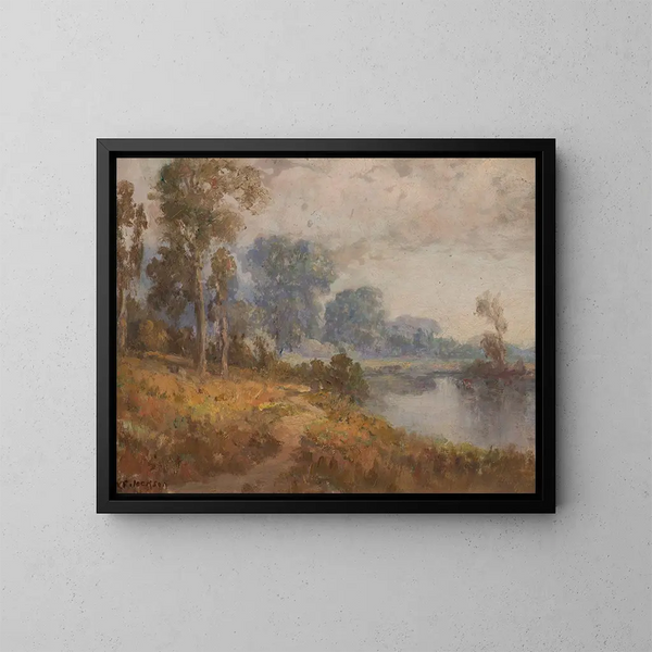 Rivière Sacramento - William Franklin Jackson — ingelijst kunstwerk aan de muur