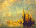 Zonsondergang op San Giorgio, Venetië - William Gedney Bunce — weergave van het kunstwerk
