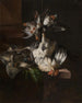 Natuurstudie met een witte haan - William Gouw Ferguson — weergave van het kunstwerk