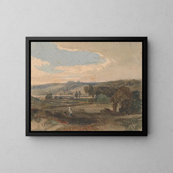 Landschap van Wales - William Havell — ingelijst kunstwerk aan de muur