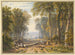 Houthakkers in Park Place, Henley, met de Theems op de achtergrond - William Havell — weergave van het kunstwerk