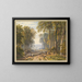 Houthakkers in Park Place, Henley, met de Theems op de achtergrond - William Havell — ingelijst kunstwerk aan de muur