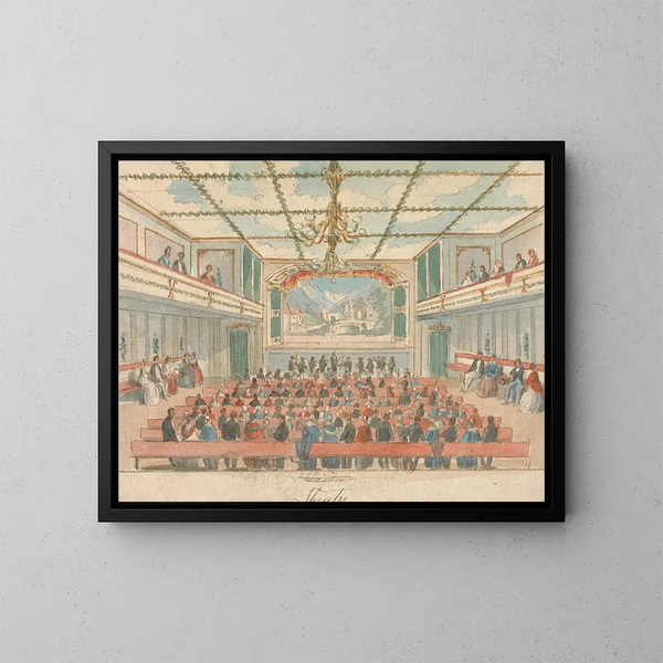Theater - William Henry Brooke — ingelijst kunstwerk aan de muur