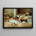 L maaltijdtijd schilderij - William Henry Hamilton Trood — ingelijst kunstwerk aan de muur