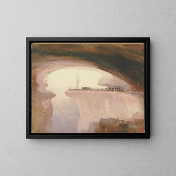 van een ceremonie van de bewoners van de kliffen, Colorado - William Henry Holmes — ingelijst kunstwerk aan de muur