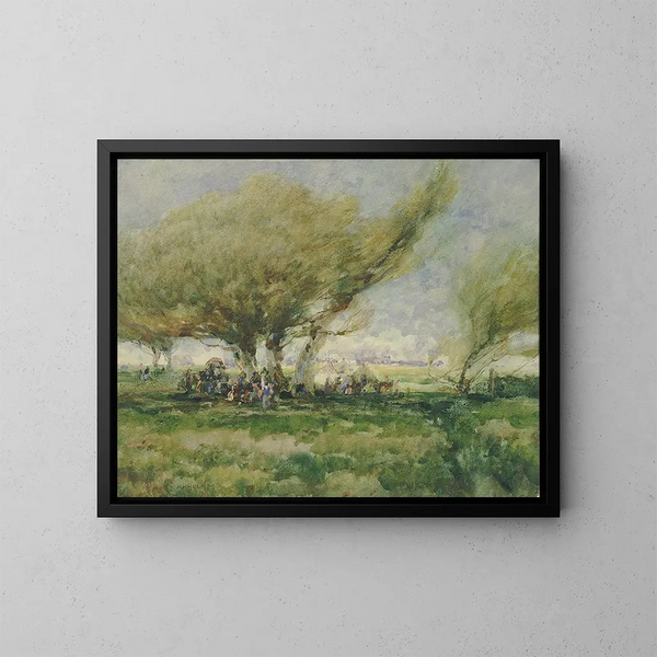 Een kamp van zigeuners - William Henry Holmes — ingelijst kunstwerk aan de muur