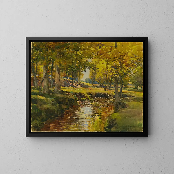 Herfst op de rand van de wei - William Henry Holmes — ingelijst kunstwerk aan de muur