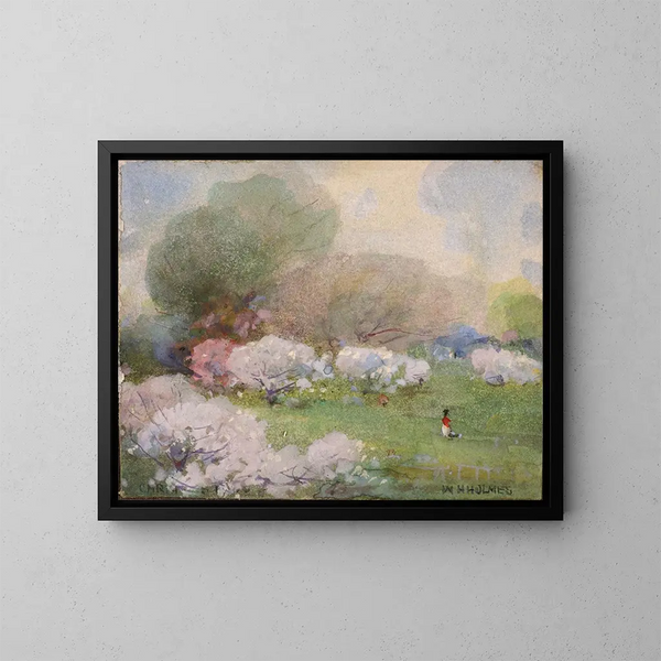Kersenbloesem - William Henry Holmes — ingelijst kunstwerk aan de muur