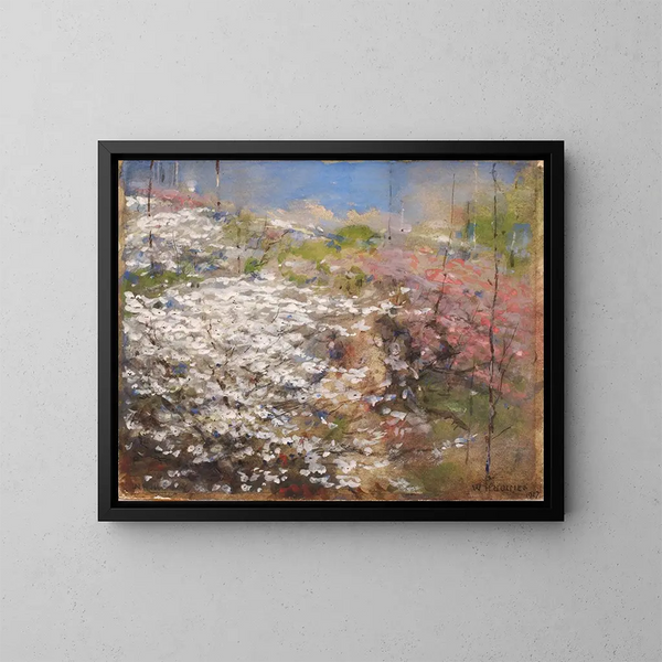 Bloemenveld - William Henry Holmes — ingelijst kunstwerk aan de muur