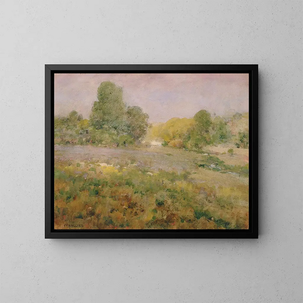 van een kleurrijk grasveld in de late zomer - William Henry Holmes — ingelijst kunstwerk aan de muur