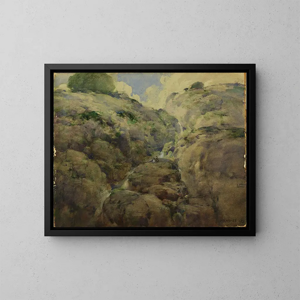 Bergkloof, Colorado - William Henry Holmes — ingelijst kunstwerk aan de muur