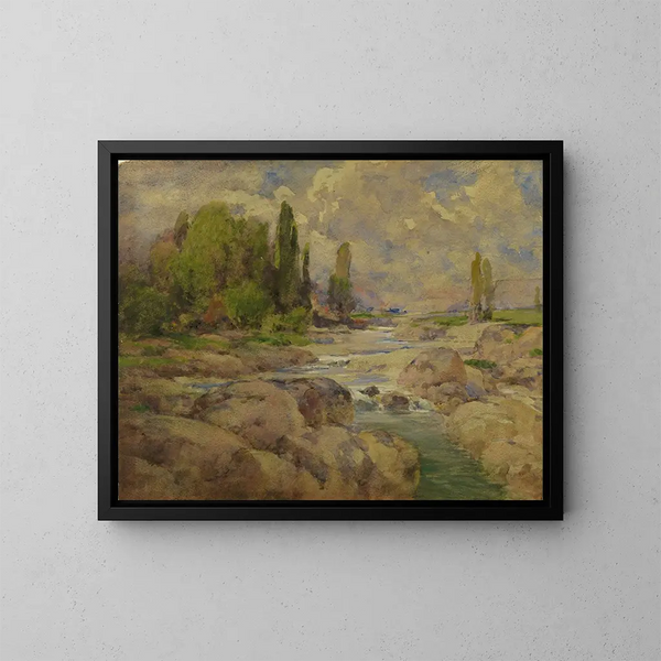 De beek Normal Rock - William Henry Holmes — ingelijst kunstwerk aan de muur